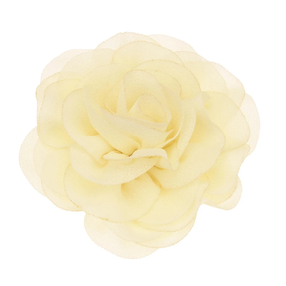 12PCS  Chiffon Ruffles Hair Flower 7cm Chiffon Flowers Hair Accessories Fashion Accessory Wedding decoration flower for Headband