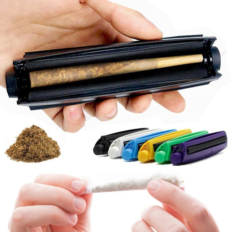 110mm 78mm Cigarette Rolling Machine with Sealing Moisture-proof Tube Manual Tobacco Roller Maker Tool Smoking Accessories