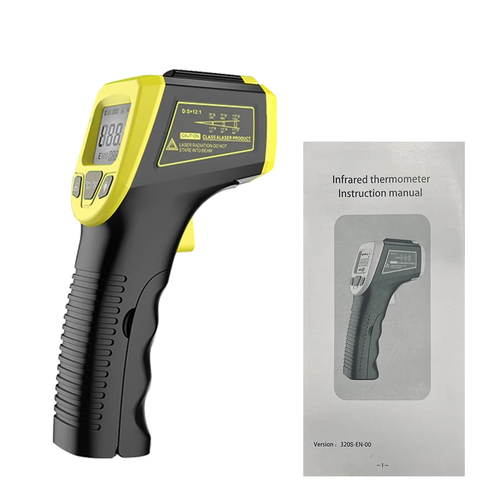 -50~600°C Digital LCD Industrial Electronic Thermometer NonContact Infrared Thermometer Laser Temperature Meter Gun Laser Point