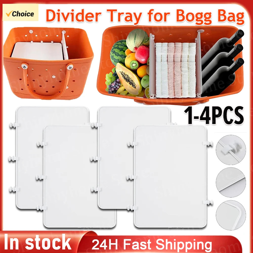 1-4PCS Divider Tray for Bogg Bag Beach Bag Divider Organizer Tray Compatible with Bogg Bag for Bogg Beach Bag Accessories