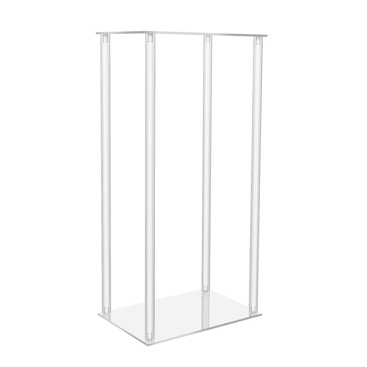 10PCs Acrylic Flower Vase Clear Centerpiece Stand for Wedding Reception Table Decoration Clear Display Rack Luxury Floral