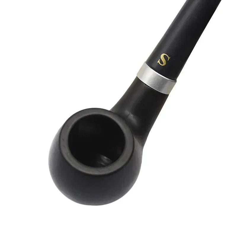 120mm Black Wood Curved Vintage Household Merchandises Smoking Accessories Cigar Cigarette Pipes Tobacco Pipe