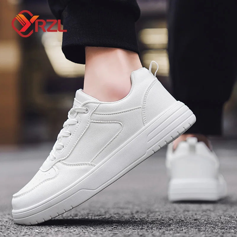 YRZL White Shoes Casual Shoes for Men Comfortable White Sneakers Lightweight Walking Women Shoes Tenis Masculino Plus Size 36-47