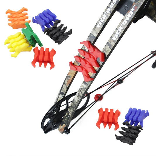 1pair Archery Compound Bow Limbs Stabilizer High Elastic Rubber Shock Absorption Crab for Arrow Hunting Shooting Accessories